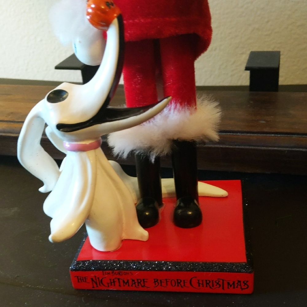 Disney Red and White Jack Skellington Holiday Figurine - Picture 3 of 6